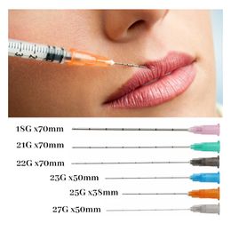 Fine Micro Cannula Korea Blunt Needle Tips 21G/22G/23G/25G/27G/30G Plain Ends Notched Endo needle Syringe Tool