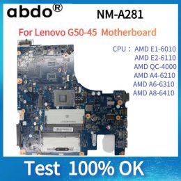 Motherboard NMA281 Mainboard.For Lenovo G5045 Laptop Motherboard .ACLU5/ACLU6 with E1/E2/A4/A6/A8 CPU. DDR3L PC3L Motherboard 100% test OK