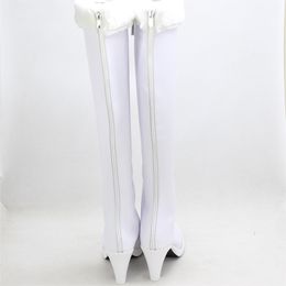 NICO Robin COSPLAY Boots Custom Made White Boots Halloween Carnival Shoes