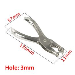 3mm 6mm Diameter Singe Hole Puncher Jewelry Tools DIY Steel Hand Paper Cutter Scrapbooking Punches Packaging Materials Wholesale