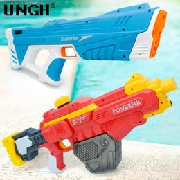 Sand Play Water Fun UNGH Summer Water Gun Automatic Induction Absorbing Electric High-Tech Burst Water Gun Beach Pool Outdoor Fighting Toys Gift L47