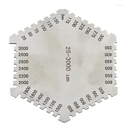 Bowls High Precision Stainless Steel Hexagon Wet Film Comb Instrument Diaphragm Thickness Gauge