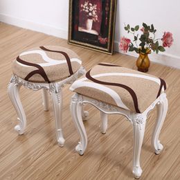 1Pc European Make Up Seat Covers Round Square Chair Stool Covers Dressing Stool Chair Case Spandex Stretch Elastic Slipcover New