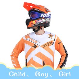 Motocross Jersey racing mountain bike child children's clothing student boy kid girl Enduro Motorcycle Motorbike NEW MTB