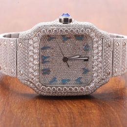 Luxury Looking Fully Watch Iced Out For Men woman Top craftsmanship Unique And Expensive Mosang diamond Watchs For Hip Hop Industrial luxurious 13105