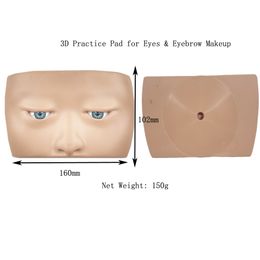 Newest 3D Eyebrow Practice Skin Pad for Makeup Artists 3 Colors