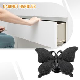 1pc Cabinets Pulls Drawer Handles Butterfly Shape Handles Zinc Alloy Kitchen Cabinet Knobs Door Knob Furniture Drawer Hardware