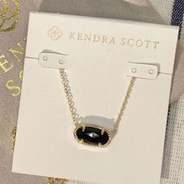 Womens Designer Kendrascott Jewelry Ks Necklace Oval Female Collar Chain Female Necklace Fashion Classic Ladies Necklace Holiday Gifts