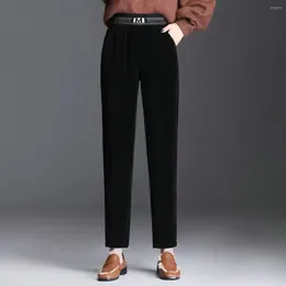 Women's Pants Fashion Harem Loose For Women Casual Elastic High Waist 2024 Fit Long Pant Trousers Femme T34