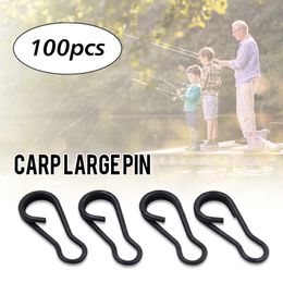 100Pcs Steel Fishing Snap Clips Connector Speed Links Swivel Quick Change Carp Terminal Tackle Fishing Accessories 9Mm 12.5Mm