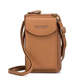 Bolsas de ombro carteira feminino diagonal pu multifuncional para celular bolsa de embreagem Bolsa feminina Pursa de grande capacidade Trepa de cartão de viagem Tampa de passaporte