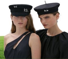 Berets Brand Collection Wool S Boy Caps Women Hats Flat Militray Baker Hat With Logo7591962