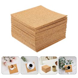 60 Pcs Round Bed Sheets Great Practical Excellent Cork Sheet Cork Boards For Walls Corks For Craft Cork Mat for Office