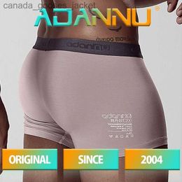 Underpants ADANNU brand mens underwear boxing module breathable and comfortable underwear Cueca Tanga mens boxing shorts Calzoncillo C240411