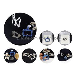 Pins, Brooches Pins Hat For Metal Decoration Accessories Vintage Style Suitable On Hats Drop Delivery Jewellery Dhckd