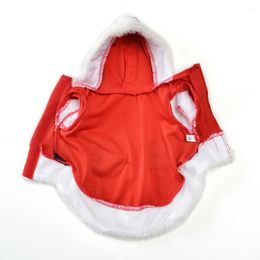 Cat Christmas Winter Costume Santa Festival Party Clothes For Small Dog Puppy Kitten Chihuahua Yorkshire Pet Supplies Accessorie