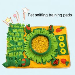 Dog Snuffle Mat Encourage Natural Foraging Skills Slow Feeding Bite-resistant Pet Sniffing Pad Nose Smell Training Dog Supply