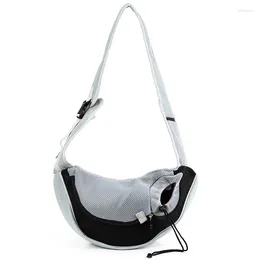 Cat Carriers Simple Solid Colour Portable Pet Breathable Single-shoulder Transport Bag Puppy Travel Space Products