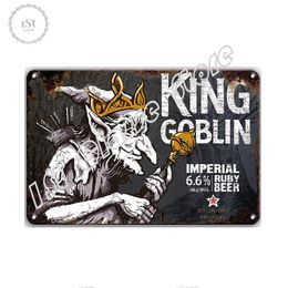 Beer Tin Sign Classic Shabby Decorative Plaques Beer Wine Poster Art Crafts Metal Tin Sign Bar Wall Plate Printed Pictures Decor