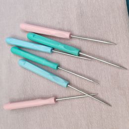 4/1PCS Plastic Handle Sewing Awl For DIY Sewing Repairing Canvas Leather Sewing Awl Tools Punch Sewing Awl Kit Hand Stitching