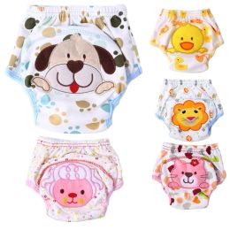 Trousers 4PC Baby Diapers Cotton Panties Underwear Nappy Infant TrainningPant Changing Waterproof Pants Diaper Cover Underwear