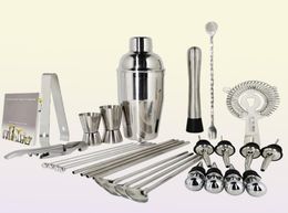 Bar Tools Bartender Kit 130piece Cocktail Shaker Set with Stainless Steel Rotating Stand Bar Tool for Gift Experience for Drink Mi3219811