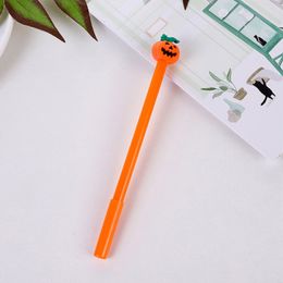 20PCS Novelty Pumpkin Shape Neutral Pens 0.5mm Signature Pens Quick-Drying Writing Pens Halloween Pumpkin Pen for Kid Student