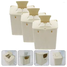 Other Bird Supplies 3 Pcs Breeding Box Pet The House Plastic Hut Case Birdcage For Long Tail