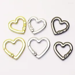 Pendant Necklaces 10 Pieces Heart Shape Metal Colors Clasp For Women Jewelry Classic Accessories 51212