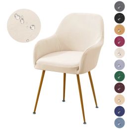 High Arm Chair Cover Spandex Elastic Solid Colour Dining Chair Slipcover Removable Seat Protector Wedding Hotel Home Kitchen