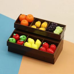 1/12 Dollhouse Mini Supermarket Display Shelf Model Empty Fruit Vegetable Rack Furniture Accessories For Dolls House Decor Toys