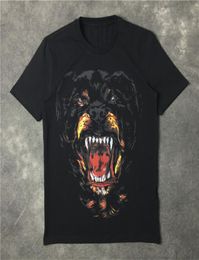 Summer Mens T Shirt Fashion Dog Print Cotton Tees Black Men Women Short Sleeves Tops SXL2505154