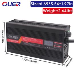 48V 7A Lead Acid AGM GEL VRLA OPZV Battery Fast Charging Aluminium Case With Fan With Digital Display