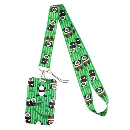 China Panda animals Neck Strap Lanyard for keys lanyard card ID Holder Jewellery Decorations Key Chain for Accessories Gifts
