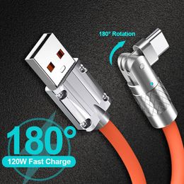 120W 6A Super Fast Charge Type-C Liquid Silicone Cable Quick Charge USB Cable