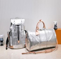 Travel Bag Designer Mirror backpack Men Duffle Bag Women Travel Bags Hand Luggage Leather Handbags Large CrossBody Bags Totes 50cm3883922