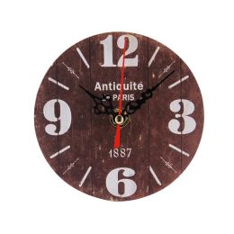 High Quality Room Vintage Style Antique Wood Wall Clock For Home Kitchen Office Wall Clocks Modern Living Room Free Shipping