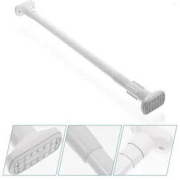 Shower Curtains Multifunction Clothes Rail Curtain Rod Holders Stainless Steel Hole-free