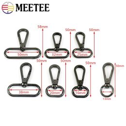 20Pcs 16-50mm Metal Buckles for Bag Strap Webbing Belt Swivel Lobster Clasp Dog Collar Clip Buckle Snap Hook DIY Bag Accessories