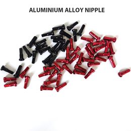 CNC Aluminum Alloy Nipples 12mm 14mm 16mm Black Red Gauge 14 2.0mm Spoke Road Bike Mtb Bicycle Wheels CN Light Nipple Round Head