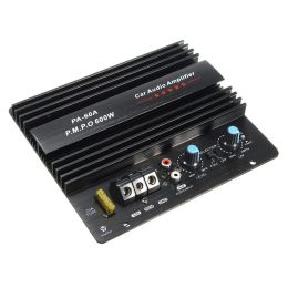 Amplifiers 12V Mono 600W High Power Car Audio Amplifier PA60A Fashion Wire Drawing Powerful Bass Subwoofers Amplifier With 20A Fuse