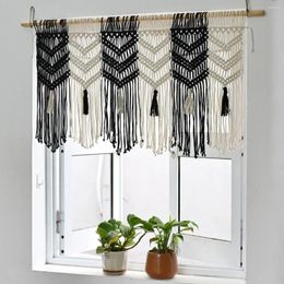 Tapestries Hand-Woven Cotton Nordic Style Bohemian Background Wall Door Black Hanging And Art Decoration White