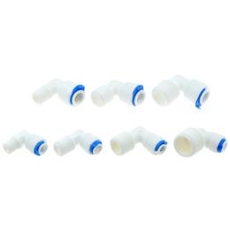 1/4" 3/8" OD Hose Tube 1/8" 1/4" 3/8" 1/2" Reverse Osmosis Aquarium Quick Fitting RO Water Elbow Plastic Pipe Coupling Connector