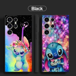 Love Painting Art Stitch Phone Case for Samsung Galaxy S23 Ultra S22 S21 FE S20 S10 S10E Note 20 10 Plus Coque