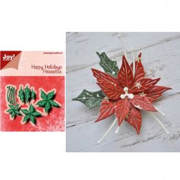 New Christmas Flower Leaves Metal Cutting Dies Cut Stencils for Scrapbooking Album Decorative Emobssing Paper Craft