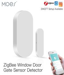 Tuya App controls Remote Control ZigBee Window Door Gate Sensor Detector Smart Home Security Alarm System Smart Life5004555