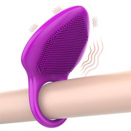 10 Vibration Modes Penis Ring Vibrating G Spot Massage Clitoris Stimulator Vibrator Lick Vagina Orgasm sexy Toys For Couples