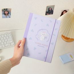 Korea Bunny Hard Paper A5 Binder Notebook Cover Kpop Photocard Collect Album Storage Book Kawaii Stationery Supplies
