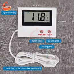 HT-5 Fish Tank Thermometer Refrigerator Aquarium Digital Electronic Thermometer Hygrometer With Wire Probe Temperature Sensor