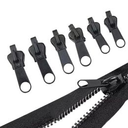 6PCS Universal Zipper Slider for Zipper Puller DIY Sewing Puller Small/Medium/Large Size Fix Detachable for Luggage Leather Bag